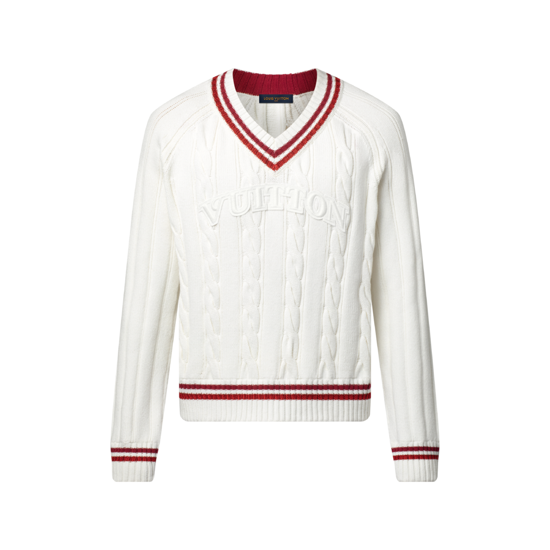 Preppy V-Neck Cable Pullover - Men - Ready-to-Wear | LOUIS VUITTON ®
